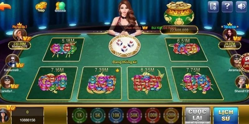 Các cửa cược phổ biến trong game