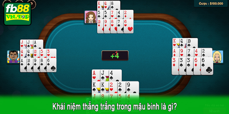 Khái niệm thắng trắng trong mậu binh là gì?