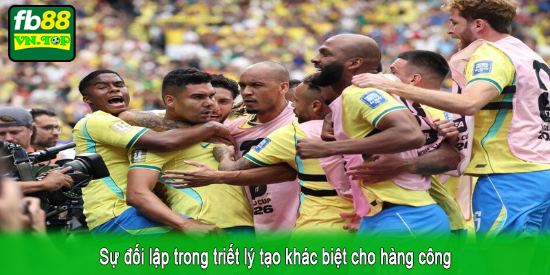 Sự đối lập trong triết lý tạo khác biệt cho hàng công