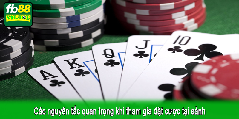 Các nguyên tắc quan trọng khi tham gia đặt cược tại sảnh